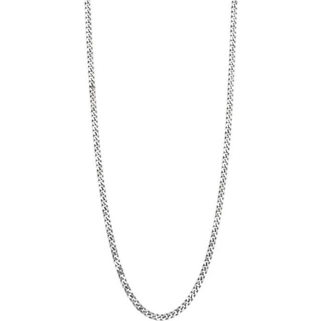 Silverhalsband pansar. 50+5cm