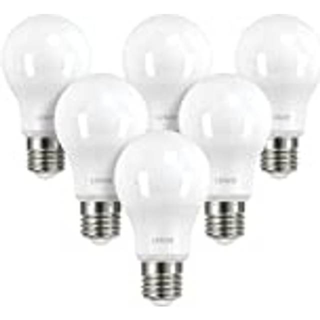 Linkind LED E27 Edison Screw Dimmable Light Bulb, 9W (Equivalent to 60W), A60 Warm White 2700K, 806Lumens, Frosted, ERP, CE Certified, Pack of 6
