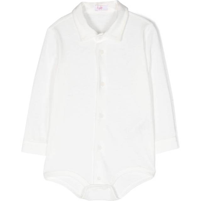 Il Gufo - long-sleeve cotton body - kids - Cotton - 6 - White