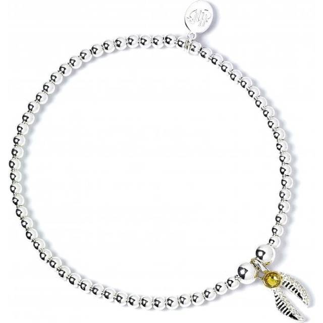 Harry Potter Sterling Silver Ball Bead Bracelet with snitch charm, One Colour, Women