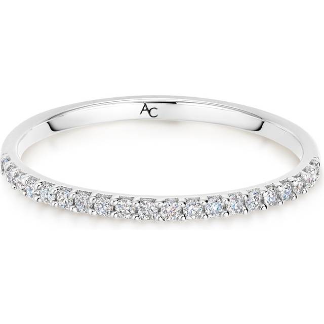 Solid White Gold Half Eternity Lab Grown Diamond Ring