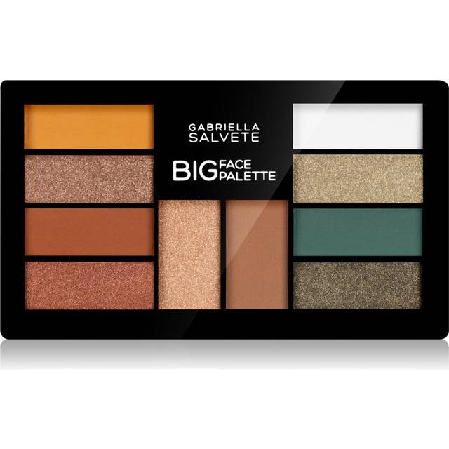 Gabriella Salvete Gabriella Salvete Big Face Øjenskygge palette med highlighter Med bronzer 01 12 g