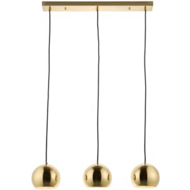 Saxby Pella Three Light LED Bar Pendant - Satin Brushed Gold - Satin Gold