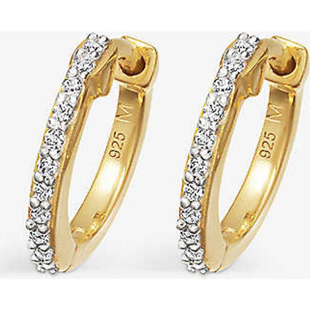 Classic Pave Huggies | 18ct Gold Vermeil/Cubic Zirconia