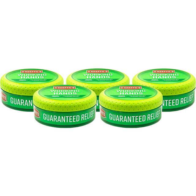 O'Keeffe's K0350002-5 Working Hands Hand Cream in Jar (5 Pack)  3.2 oz