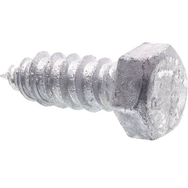 Prime-Line 9056731 Hex Lag Screws  1/2 In. X 1-1/2 In.  A307 Grade A Hot Dip Galvanized (10 Pack)