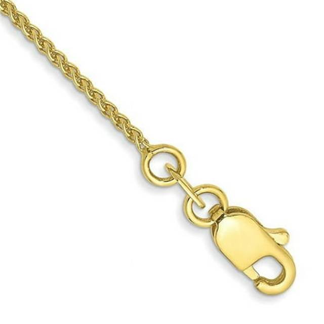 1.05 mm 10K Spiga Chain Anklet