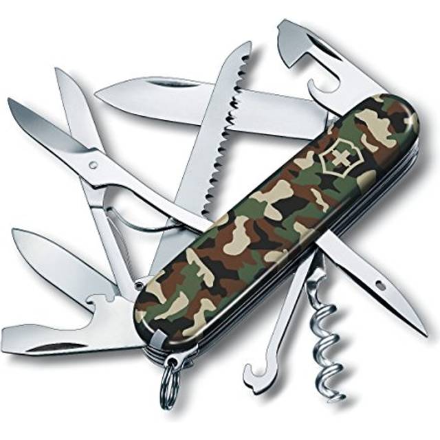 Victorinox 1371313 fickkniv Huntsman (15 funktioner, sax, träsåg, korkskruv, kapsylöppnare, trådavdragare)