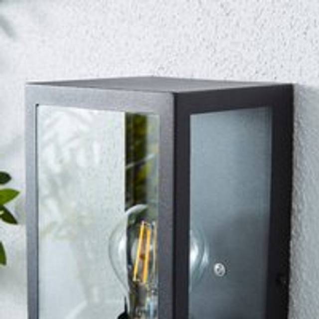 London Industrial Outdoor Wall Light - Black