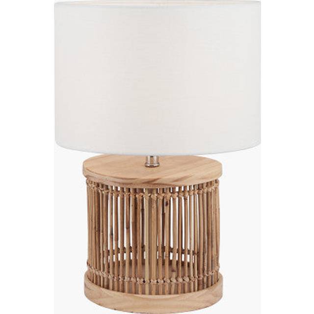 Pacific Sorbus Natural Ribbed Small Table Lamp, Multi