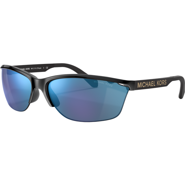 Michael Kors Woman Sunglass MK2110 Playa -  Frame color: Black, Lens color: Sapphire Blue Mirror