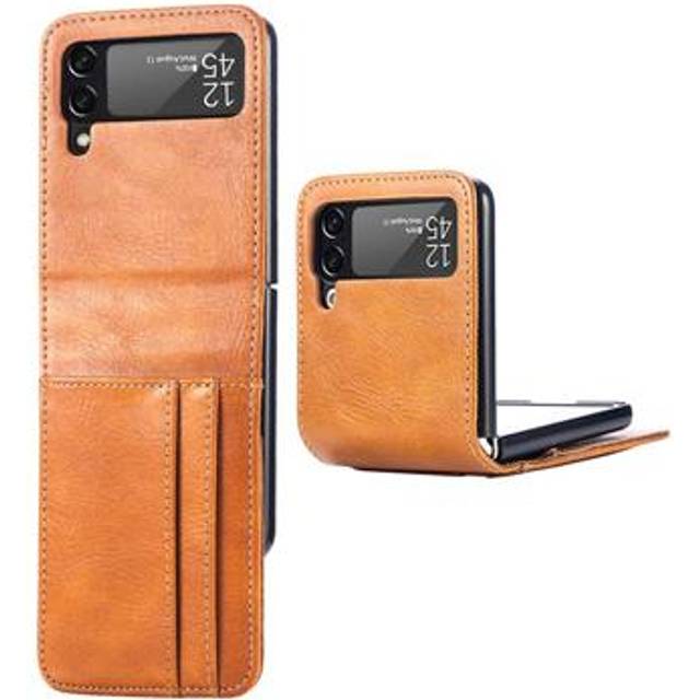 Card Series Samsung Galaxy Z Flip4 Plånboksfodral - Brun