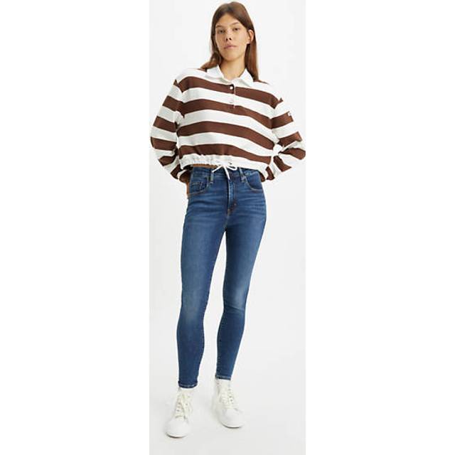 721™ skinny jeans med hög midja - Blå / Dark Indigo Worn In - 26X32