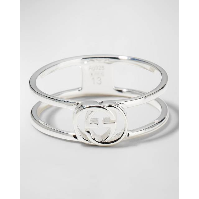 Gucci Interlocking Silver 6mm Ring YBC298036001011