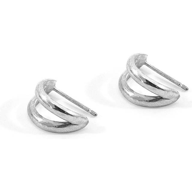 Huntington Surf Silver Earring Studs