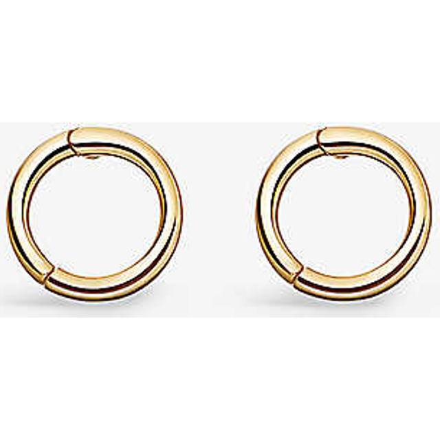 Solid Gold Halo Tiny Single Hoop Earring
