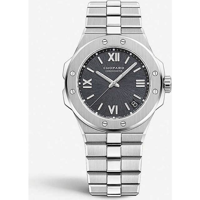 Chopard Grey Stainless Steel Alpine Eagle 298600-3002 Automatic Men's Wristwatch 41 mm