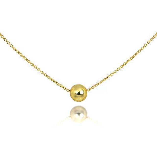 9ct Gold Fine Belcher Chain 18 Inch Necklace with 5mm Ball