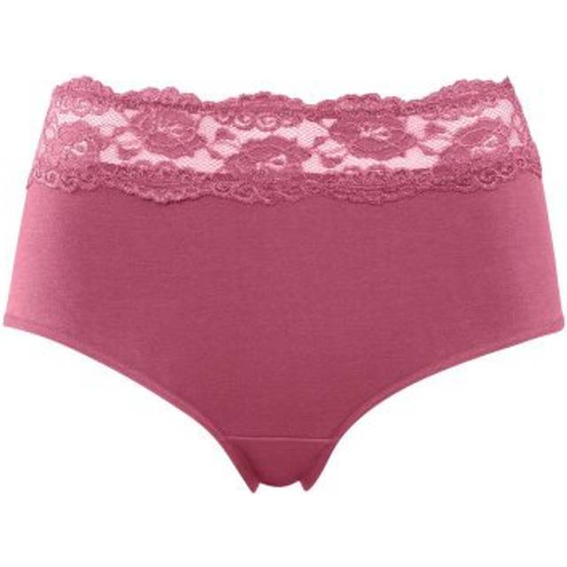 2-Pack Miditrosor med Spets XL Rosa (XL)
