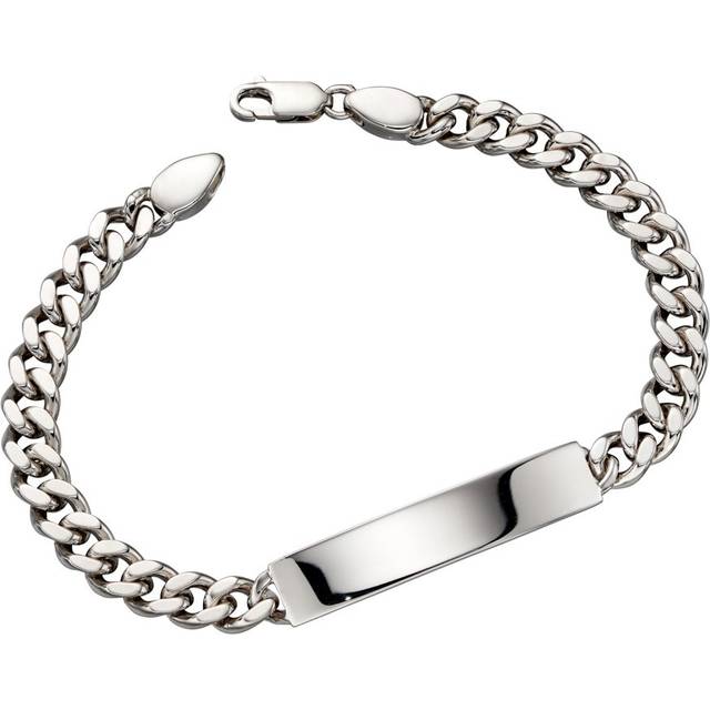Little Star Silver Cameron Men's ID Bracelet - silver