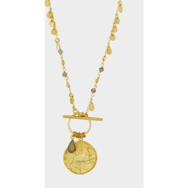 T-Bar Coin Necklace | Gold - Yellow/Gold