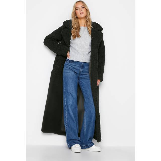 Lts Black Teddy Maxi Coat 14 Lts | Tall Women's Coats