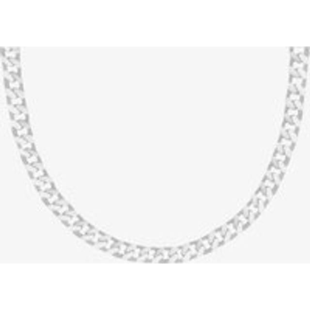 Sterling Silver 22 Inch Flat Square Heavy Curb Necklace 8.13.7026