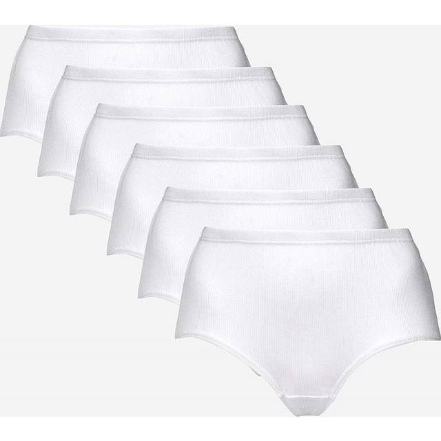 Ribbad trosa i bomull Lisa 6-pack