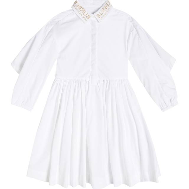 Burberry Teen Girls White Cotton Shirt Dress - 10 year