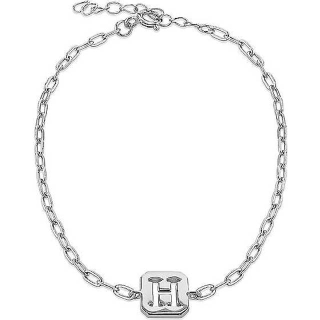 Tuscany Silver Sterling Silver Initial Bracelet 8mm x 9mm
