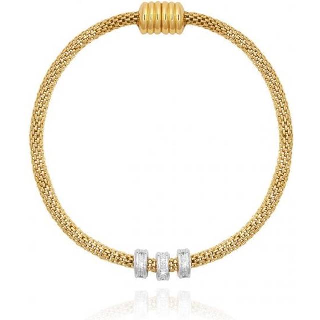 Halo Gold Silver Venetian Chain Bracelet 4049
