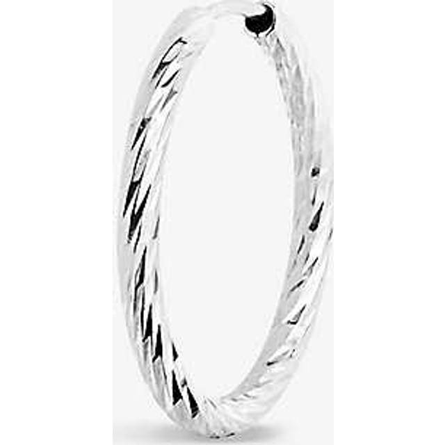 Maria Black Womens Wg14k Alba 14ct White-gold Hoop Earring 1 Size - WG14K