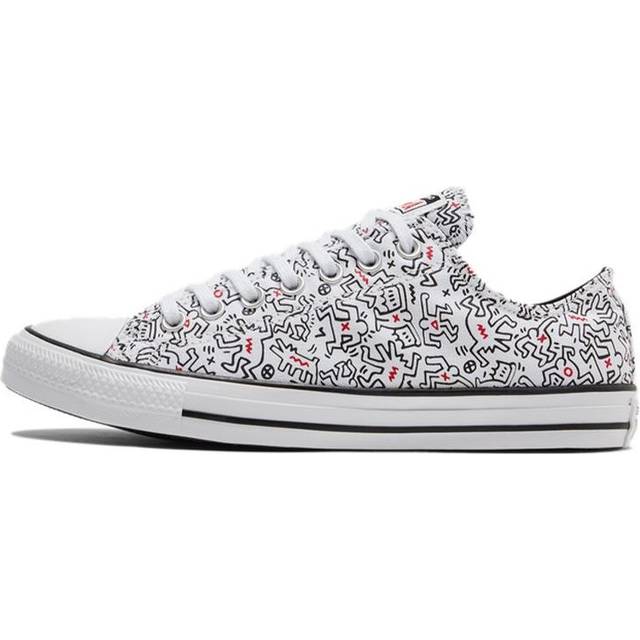 Converse Keith Haring x Chuck Taylor All Star Low 'Dancing Figures Allover Print' 171860C - White/Black - 3.5