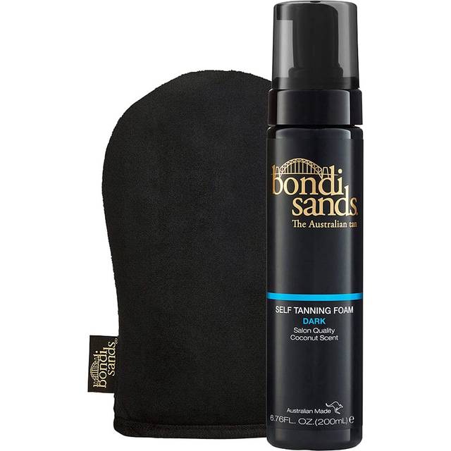 Bondi Sands Dark Self Tanning Foam + Application Mitt | Includes Lightweight Sunless Foam + Reusable Mitt for a Flawless Finish ($30 Value)