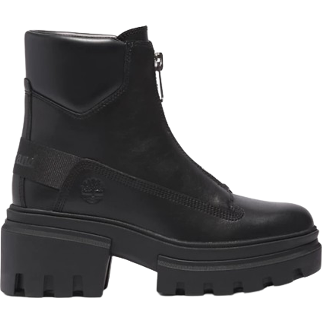 (WMNS) Timberland Everleigh Front-Zip Boot 'Black Nubuck' A5YJV - 5.5