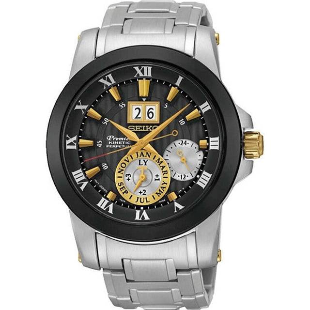 Seiko Watch Premier Kinetic Perpetual Novak Djokovic Special Edition - Black