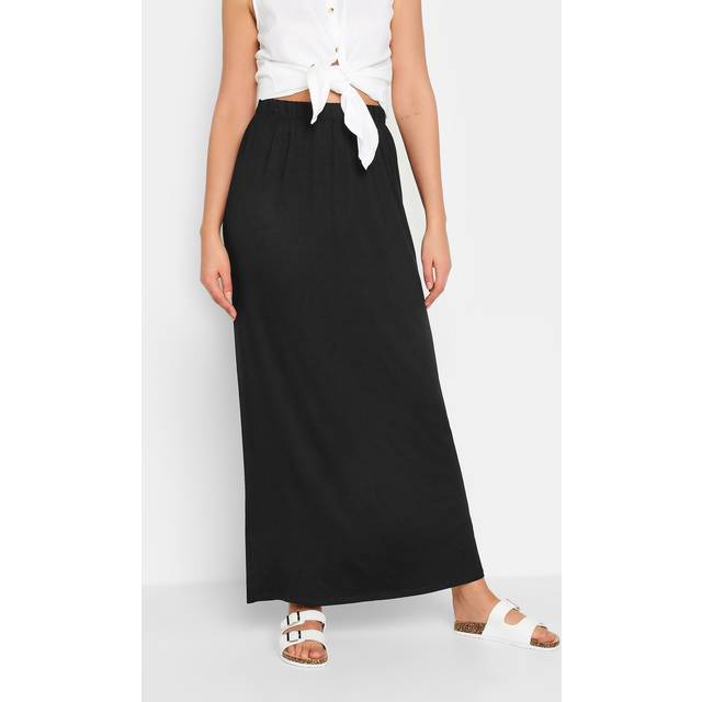 Lts Tall Black Tube Maxi Skirt 20 Lts | Tall Women's Maxi Skirts