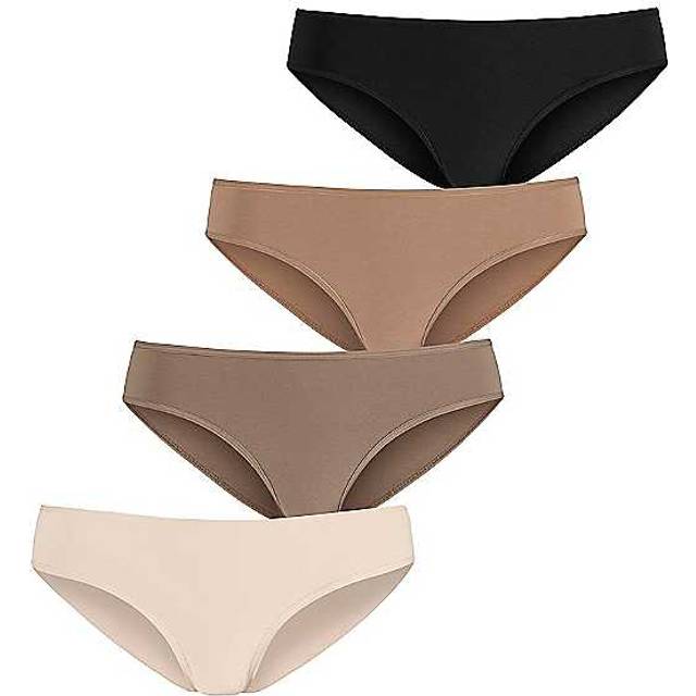 LASCANA Pack of 4 High Leg Briefs - Multi