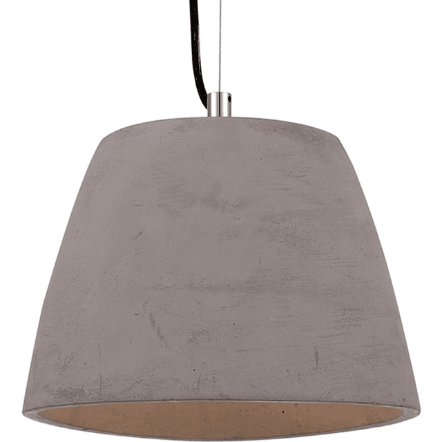 Mantra M4825 Triangle Pendant Small 1 Light E27 Cement/Polished Chrome