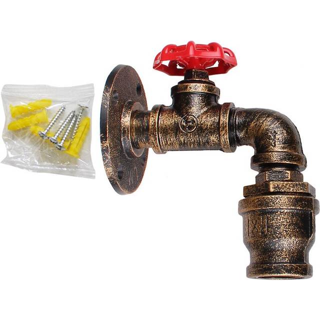 (Rust) E27 Vintage Industrial Retro Rustic Wall Light Lamp Holder Wall Sconce Light Fixture