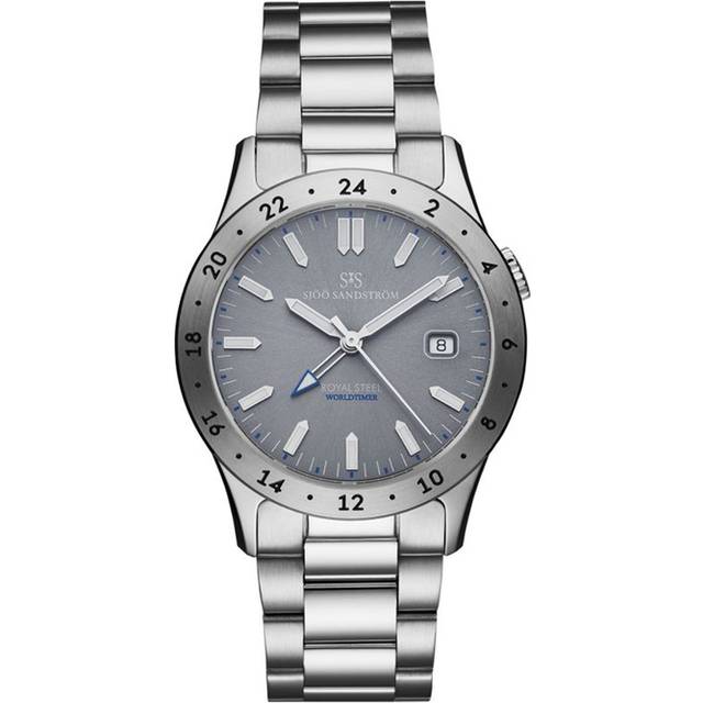 Sjöö Sandström Royal Steel Worldtimer - Stjärnurmakarna