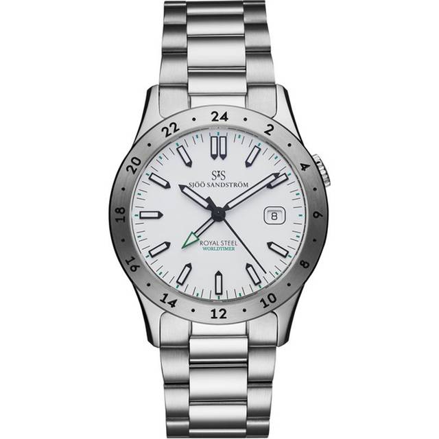 Sjöö Sandström Royal Steel Worldtimer - Stjärnurmakarna