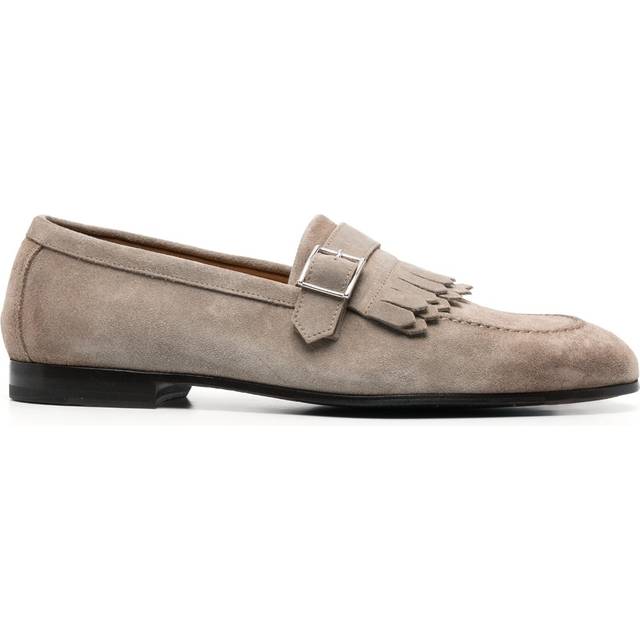 Doucal's - fringe-detail suede loafers - men - Calf Suede/Calf Leather/Calf Leather - 42 - Neutrals