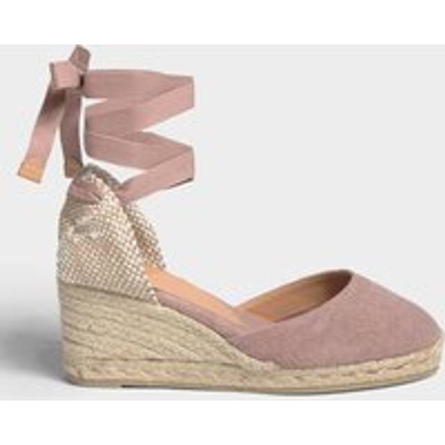 Carina Canvas Wedge Espadrilles | Dusty Pink - Beige