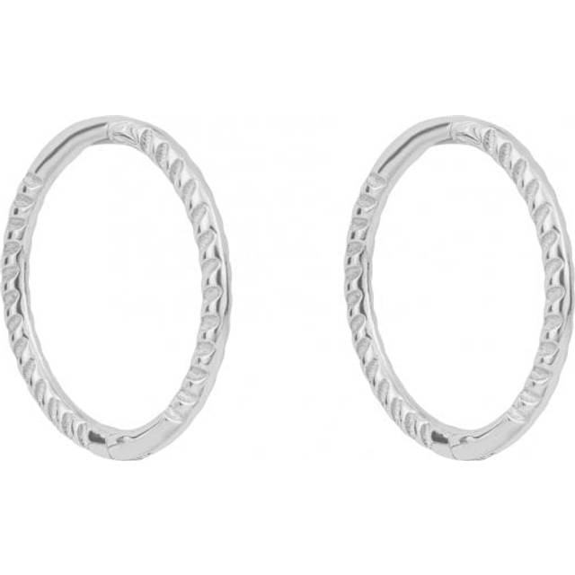 Elements gold ge1001 rope effect hoop earrings