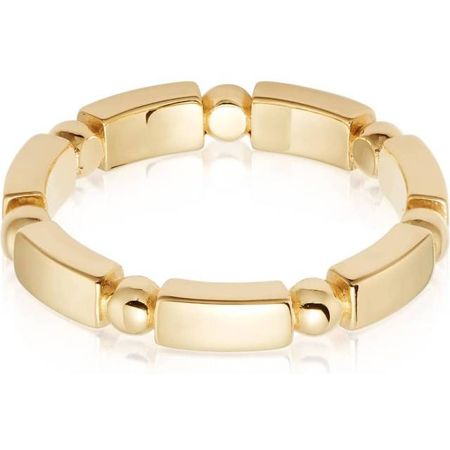Stacked Chunky 18ct Gold Plated Ring SRB9004_GP / Size XL