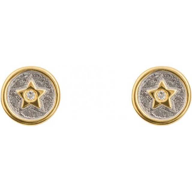 Shooting Star Round Diamond Stud Earrings E6328