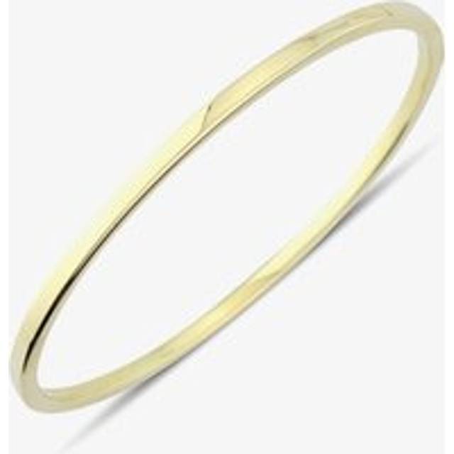 9ct Yellow Gold Plain Oval Hinged Bangle BN375