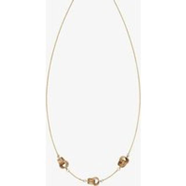 9ct Yellow Gold Textured Knot Necklace GN338