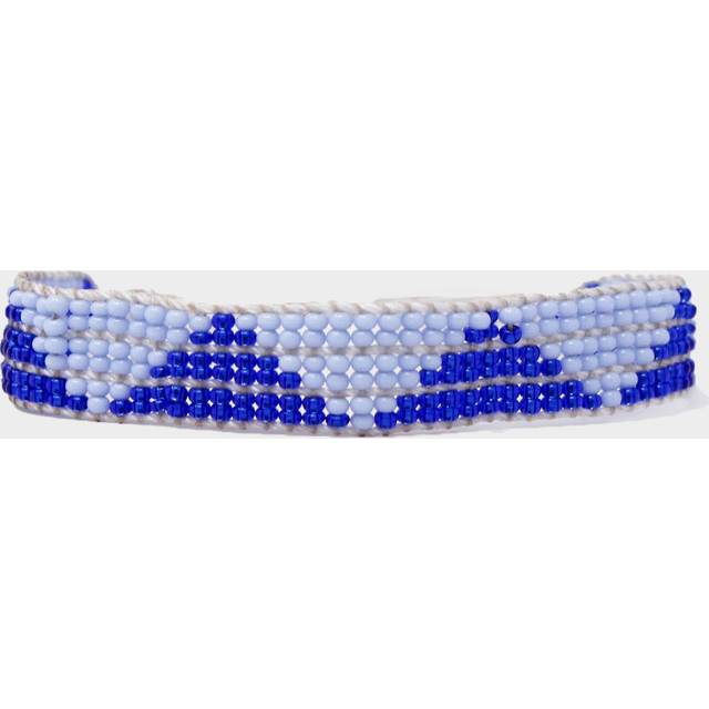 Thread Beaded Bracelet | Powder Blue - Light Blue